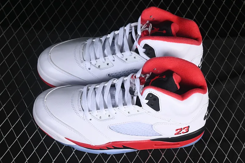 All categories Air Jordan Jordan series basketball shoes Air Jordan 5 GX foreign trade version Air Jordan 5 Retro "Fire Red Black Tongue" AJ5 Joe 5 Rukawa Maple Flame Red first layer basketball shoes HQ7978-101